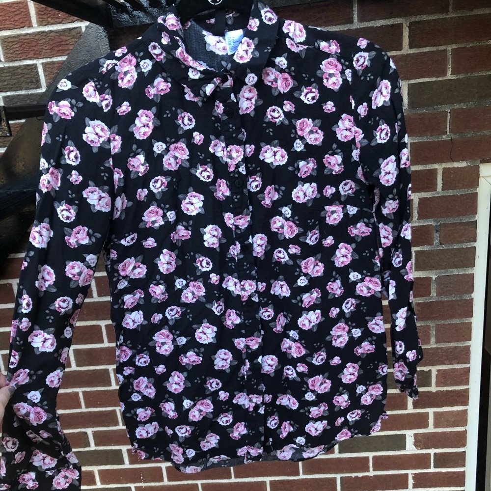 Floral Button-up